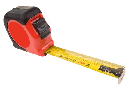 tape measure over white 