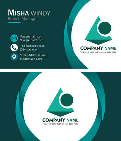 A simple creative business card for business purposesのイラスト素材
