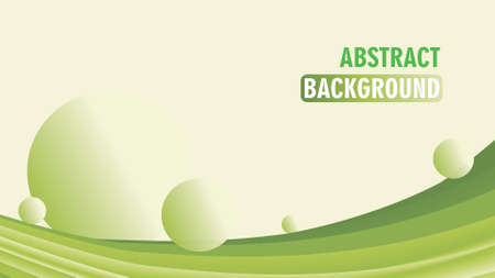 Abstract green planet background with copy space area. simple and creative designのイラスト素材