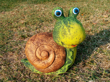 Snail Garden Decorationの写真素材
