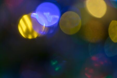 Abstract bokeh colorful background of Christmas lightの写真素材