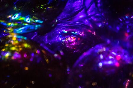 bubbles in the rainbow stackの写真素材