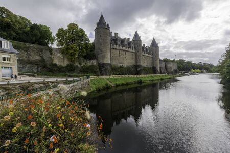 Castle reflection josselinのeditorial素材