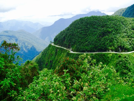 most dangerous roadの写真素材