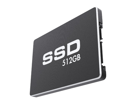 SSD drive. State solid drive, isolated on white background. 3d illustration