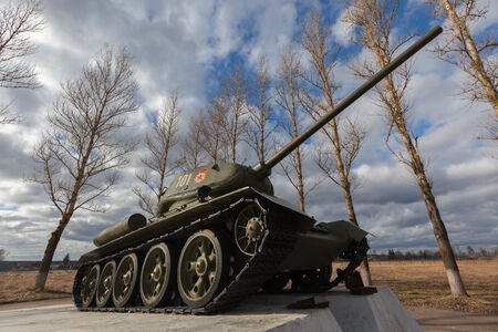 Soviet tank of the Second World War. Tank T34のeditorial素材