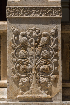 Fragment of decoration of the Temple of the Tooth in Kandy. Sri Lankaのeditorial素材