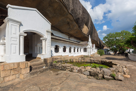 Entrance to Golden Temple of Dambulla. Sri Lankaの写真素材