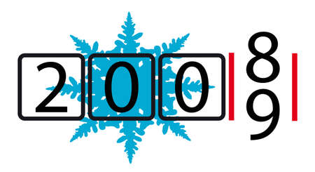 New Years's and Christmas collection of illustrationsのイラスト素材