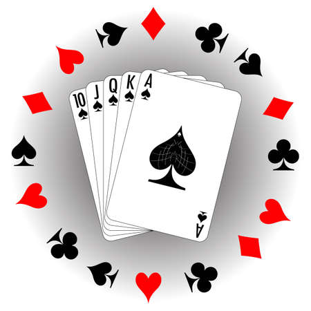 Set of playing cards. To see similar please visit my gallery.のイラスト素材