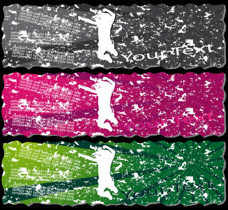 Collections of the coloured banners (Part 6). To see similar, please visit my gallery.のイラスト素材