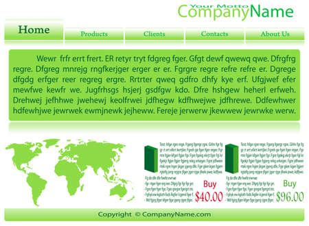 Collection of templates of website (Party #4).のイラスト素材