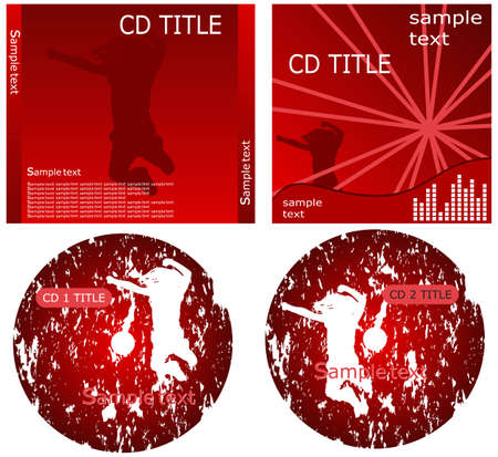 CD cover design with copy space.のイラスト素材
