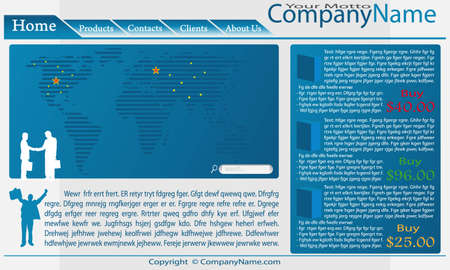 Collection of templates of website (Party #5).のイラスト素材