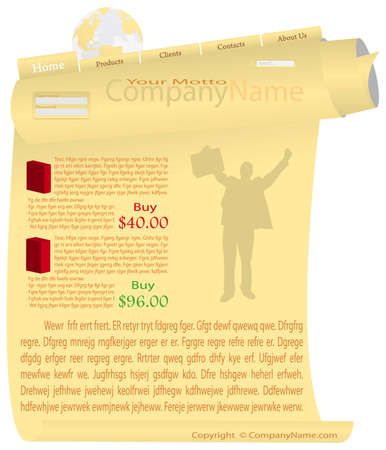 Collection of templates of website (Party #5).のイラスト素材