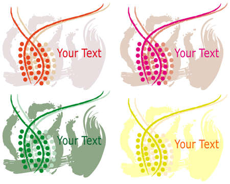 Collections of the coloured bannersのイラスト素材