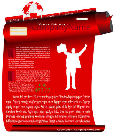 Collection of different vector websitesのイラスト素材