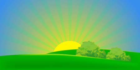 Collection of vector illustrations of summerのイラスト素材