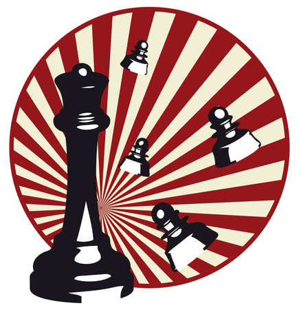Design of vector illustrations of chessのイラスト素材