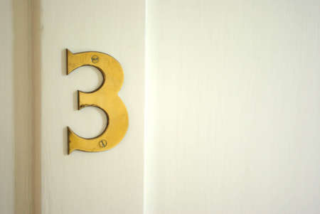 Sign on a door of a hotelの写真素材