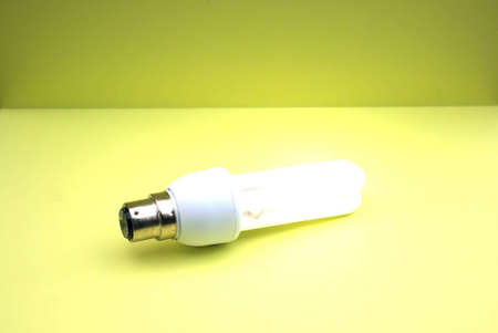 Illustration of lit energy efficient bulb.の写真素材