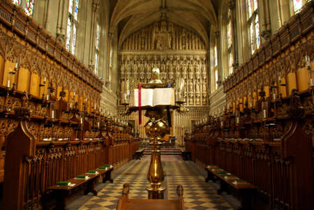 View of the interior of Magdalen church in Oxford.のeditorial素材