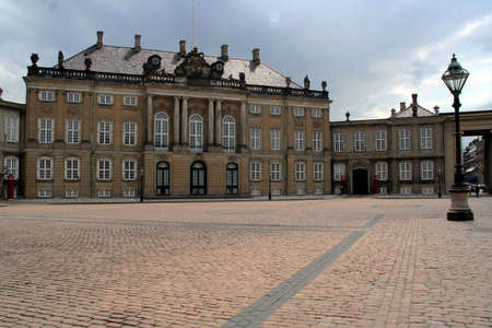View of the royal family palace in Copenhagen.のeditorial素材
