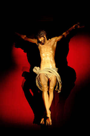 Image of a sculpture of Jesus Christ.の写真素材