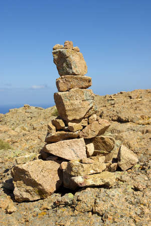 Vertical image of a typical kern in Corsicaの写真素材