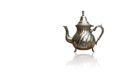 Image of a teapot with reflection effect.の写真素材