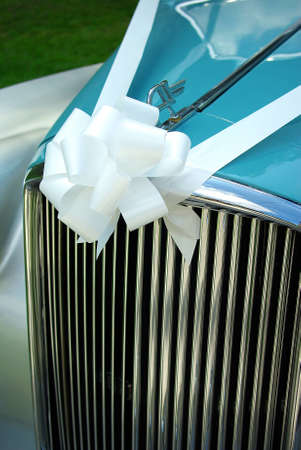 Image of a car wedding decoration
