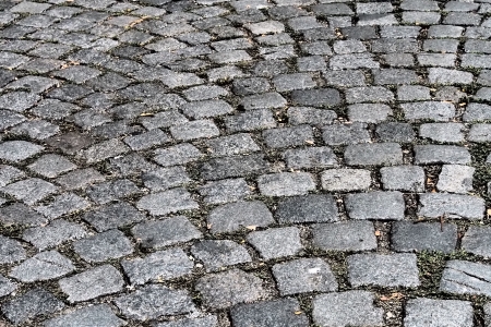 Cobbled street, background