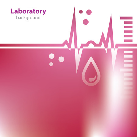 Abstract red medical laboratory background のイラスト素材