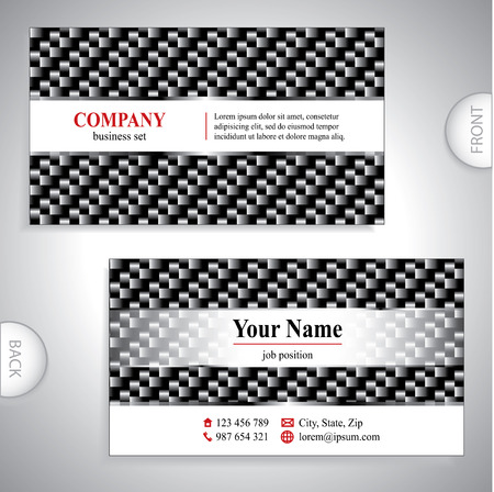 Universal luxury carbon business cardのイラスト素材