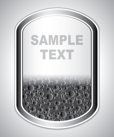 Abstract dark universal labelのイラスト素材