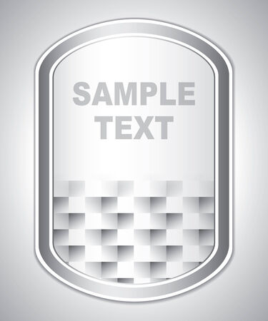 Abstract gray universal labelのイラスト素材