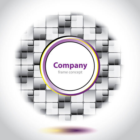 Abstract checkered circle element のイラスト素材