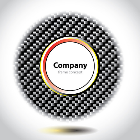 Abstract carbon circle element のイラスト素材