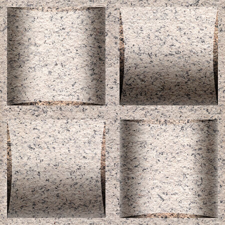 Paper coffered paneling stacked for seamless backgroundの写真素材