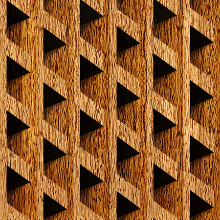 Abstract paneling blocks stacked for seamless background, wooden surfaceの写真素材