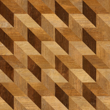 Abstract paneling pattern seamless background - wood textureの写真素材