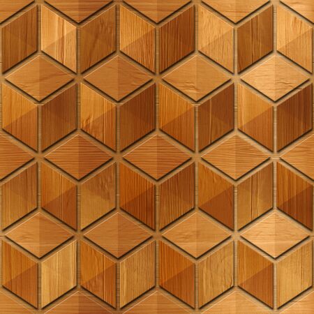 Abstract checkered pattern - seamless background - wood texture