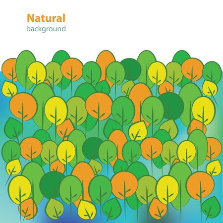 Abstract autumn trees のイラスト素材