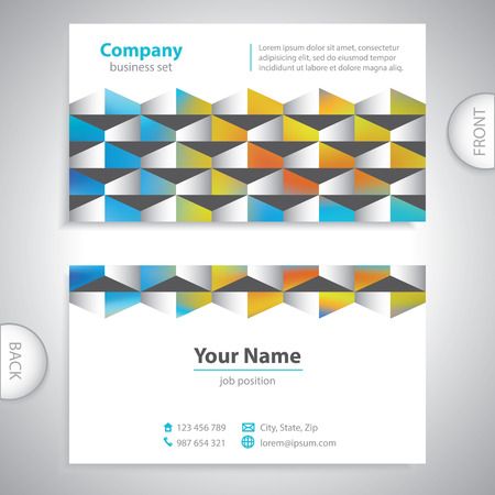universal business card - abstract wallのイラスト素材