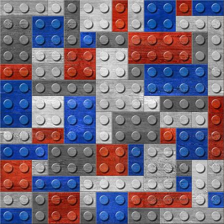 Decorative building cubes - seamless background