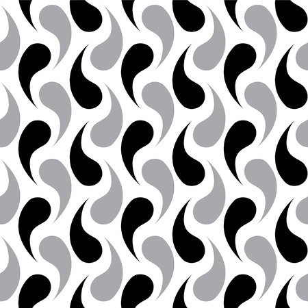 Abstract twisting pattern. Abstract tadpole pattern. Modern stylish texture. Interior Design wallpaper. Vector seamless background.のイラスト素材