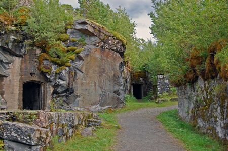 Old fortress in Trondheim, Norwayの写真素材