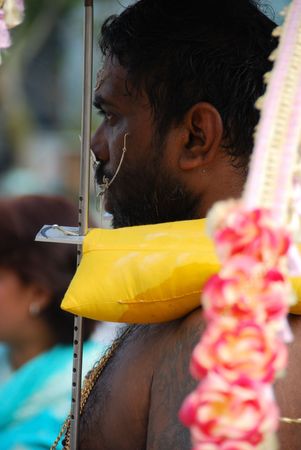 Singapore, January, 30, 2010 - Thaipusam festival in Little India.のeditorial素材