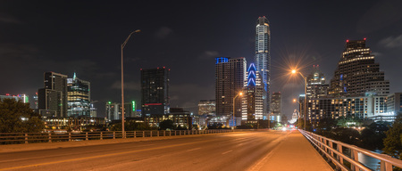 Panoramic Austin modern skylines and state capitol building at nの写真素材