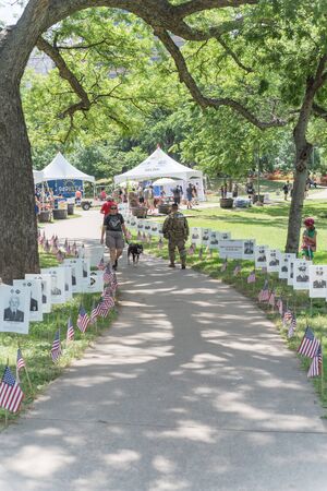 Memorial Day celebration Carry The Load event at Reverchon Park in downtown Dallas, Texasのeditorial素材